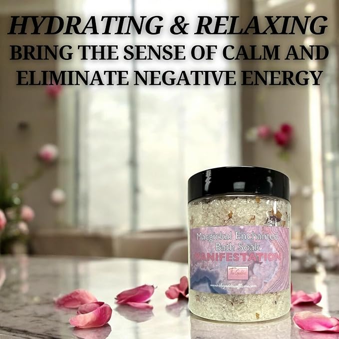 Manifestation Bath Salts – Dead Sea Salt Bath Soak - Image 7