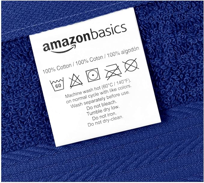 Amazon Basics Highly Absorbent Fast Drying 100% Cotton Washcloths - Image 4