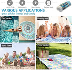 Pafusen Round Mandala Beach Towel Blanket/Boho Hippie Tapestry, Roundie Yoga - Image 3