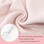 Hair Towel Wrap 2 Pack for Women, Super Absorbent Ant Cloth Fabric Hair Drying - Image 4