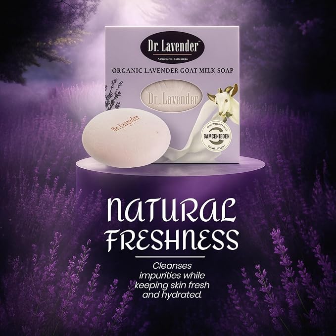 Goat Milk Soap Bar with Pure Lavender Oil – Farm Fresh Raw Milk & Vegetable - Image 5