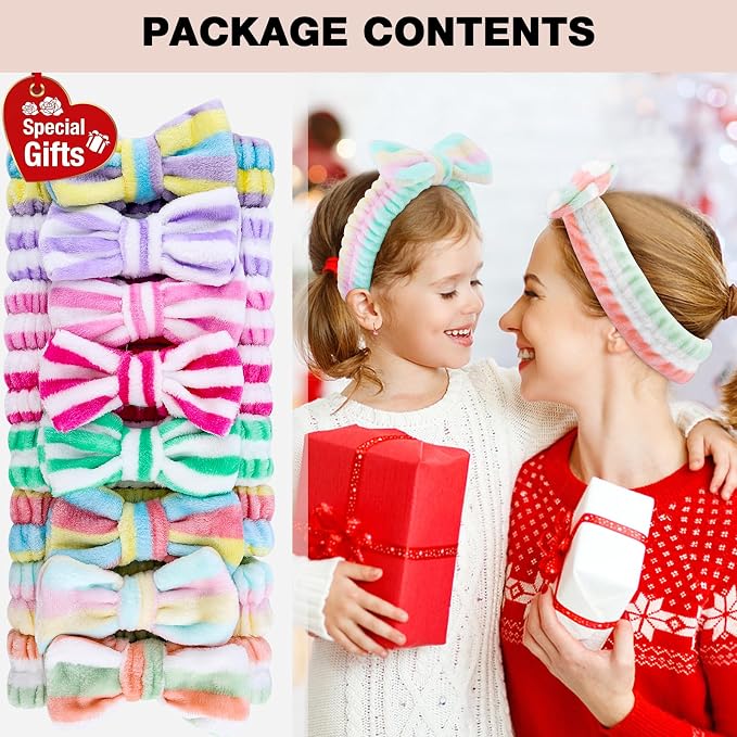 YOOVR 8pcs Spa Headband, Mothers Day Gifts Bulk, Stocking Stuffers - Image 3