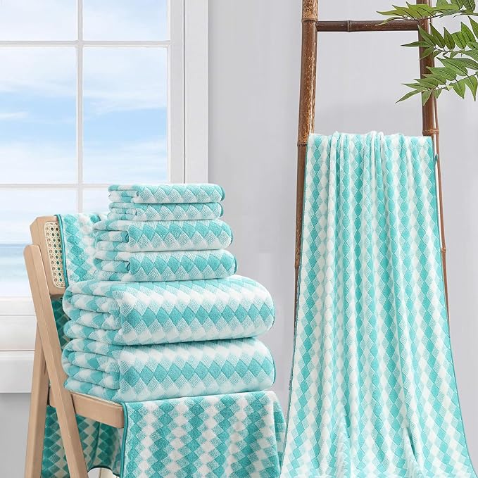 8 Piece Bathroom Towel Set |2 Oversized Bath Towels, 2 Hand Towels, 4 - Image 5