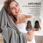 Extra Large Microfiber Hair Towel - Image 4