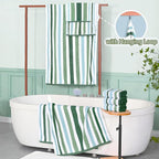 Green and White Washcloths - Image 5