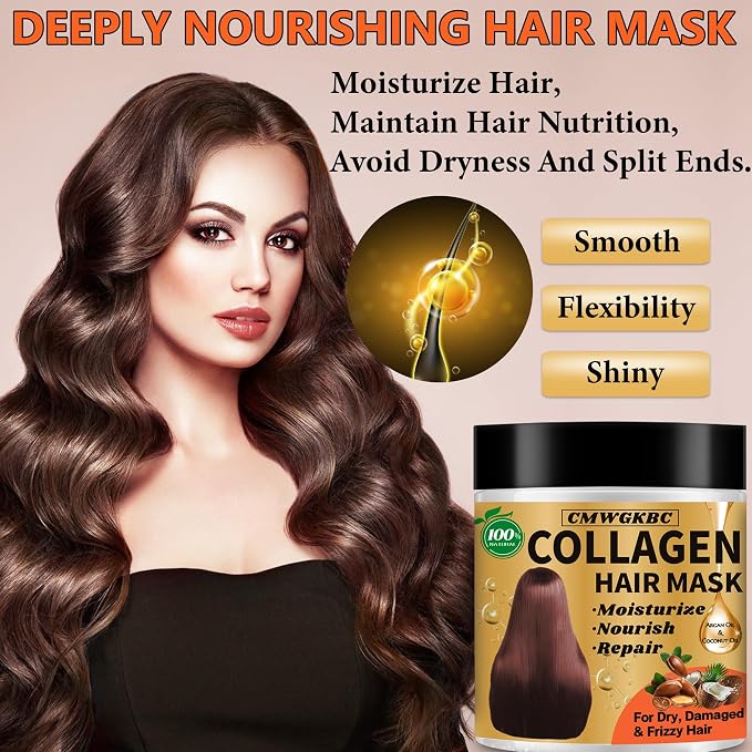 Collagen Hair Mask & Keratin Hair Mask - Image 4