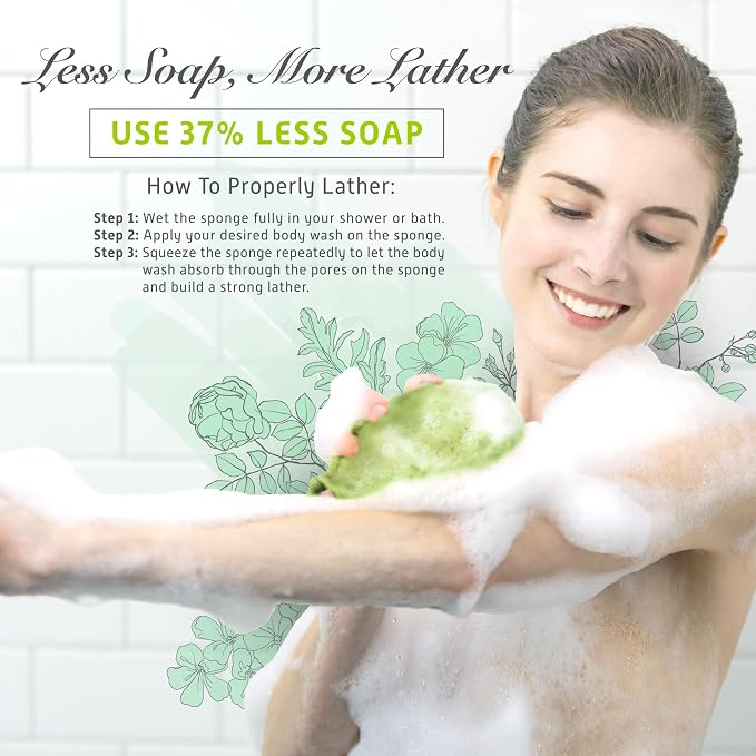 Spongentle Loofah Sponge for Shower and Bathing, Bath Sponge - Image 3