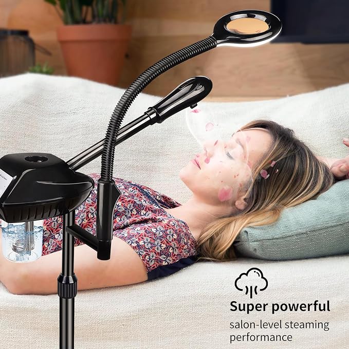 Retain Time Facial Steamer for Ozone Humidifier Atomizer Attach 5× Magnifier - Image 5