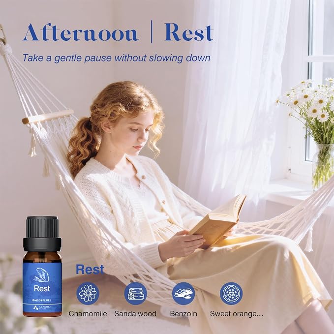 ASAKUKI Essential Oils for Diffuser –6 Mood Essential Oil Blends for Morning to - Image 6