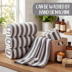 SmoothNovelty 16 Pack Microfiber Bath Towels Bulk 27'' x 60'' Oversized Size - Image 4