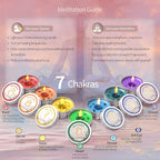 Inspireyes Chakra Candles Set of 7, Meditation Crystal Scented Candles Gift Set - Image 2