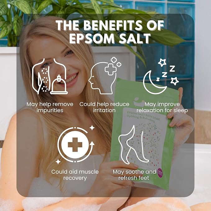 Eco Bath London Uplifting and Refreshing Epsom Salt Bath Soak 1kg - Image 4