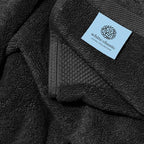 White Classic Luxury Black Bath Towels Extra Large | 100% Soft Cotton 700 GSM - Image 5