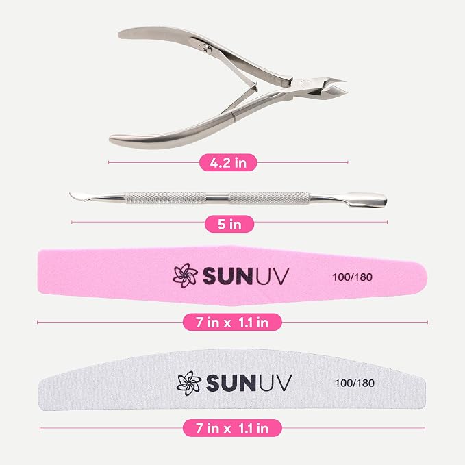 SUNUV 4PCS Cuticle Nippers, Cuticle Pusher - Image 7
