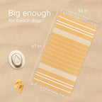 Premium Turkish Beach Towel – 100% Cotton, Quick Dry, Sand Free, Oversized - Image 2