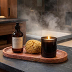 YKAJO Oval Real Marble Tray for Bathroom Kitchen Counter Stone Decorative - Image 5