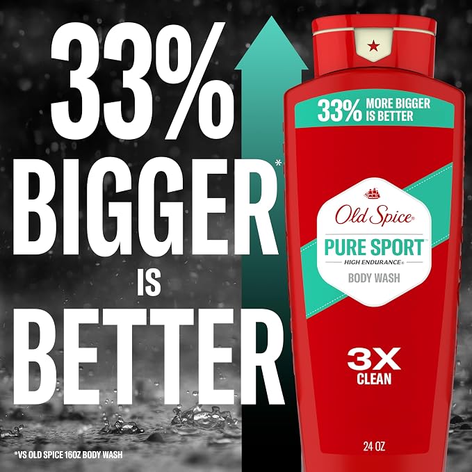 Old Spice Refreshing Body Wash for Men, High Endurance, 3X Defense, 24/7 Shower - Image 7