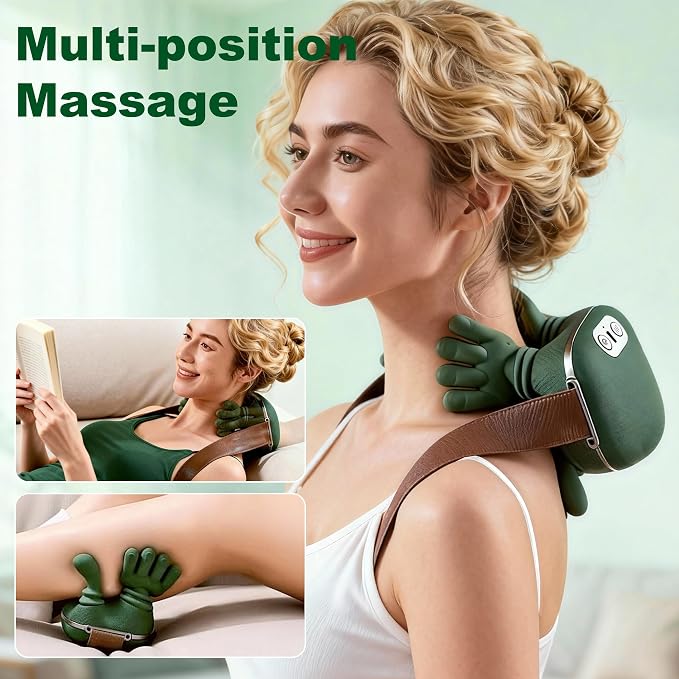 OTAVILEM Neck Massager with Heat, Shiatsu Neck and Back Massager with 4D - Image 2