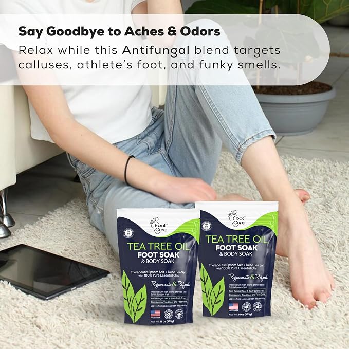 FOOT CURE Tea Tree Oil Foot Soak - Image 9