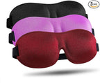 LKY DIGITAL Sleep Mask for Side Sleeper 3 Pack, Night Blindfold for Men Women by LKYDIGITAL