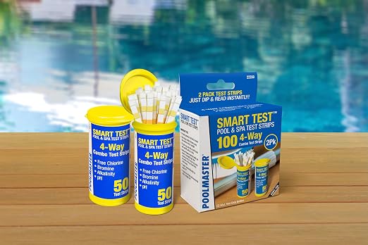 Poolmaster 4-Way Swimming Pool & Spa Test Strips, Easy-to-Read Results - Image 3
