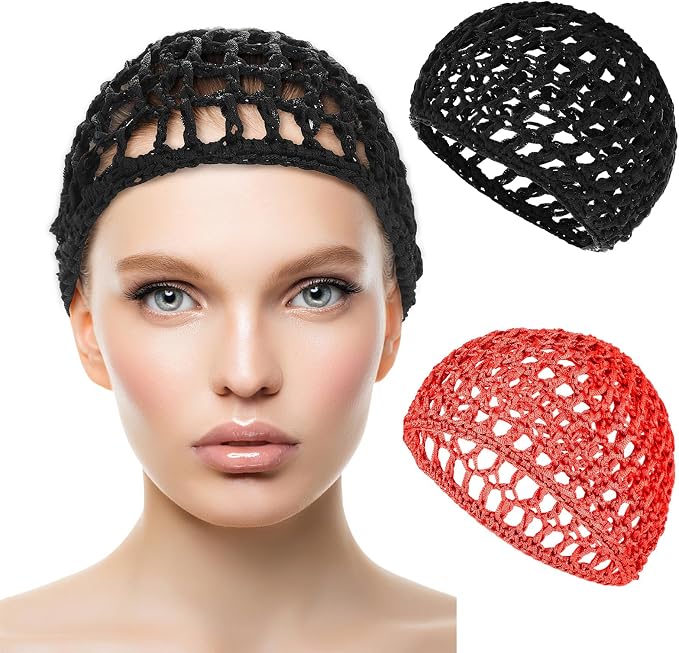 WLLHYF Wig Cap Thick Long Hair Caps Adjustable Net Mesh Braided Weaving Making - Image 2