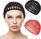 WLLHYF Wig Cap Thick Long Hair Caps Adjustable Net Mesh Braided Weaving Making - Image 2