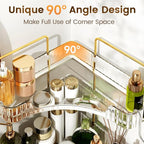 Corner Bathroom Counter Organizer 2 Tier Bathroom Organizers and Storage - Image 4