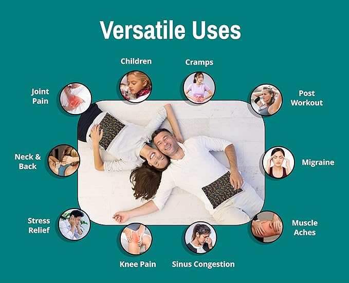 Microwavable Corn Filled Heating Pad and Cold Pack/Washable 100% Cotton Cover - Image 3