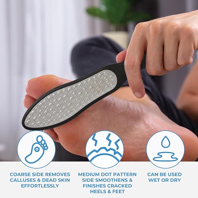 ForPro Black Bear Stainless Steel Pedicure File, Callus Remover Foot File - Image 5