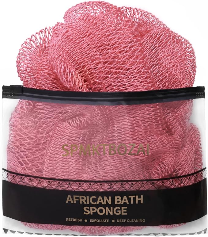 SPMKTBOZAI African Net Sponge Authentic, Loofah Exfoliating Body Scrubber Bath by SPMKTBOZAI