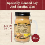 Our Own Candle Company, Banana Nut Bread Scented Mason Jar Candle, 100 Hour - Image 4