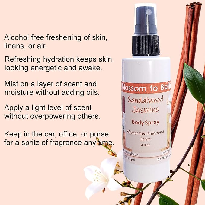 Blossom to Bath Sandalwood Jasmine Body Spray - Image 3