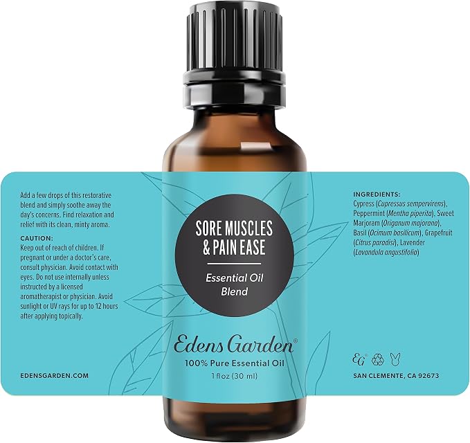 Edens Garden Sore Muscles & Pain Ease Essential Oil Blend- 100% Pure Premium - Image 9