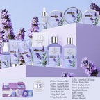 Spa Gifts for Women Bath and Body Lavender Gift Set, Spa Gift Basket for Self - Image 2
