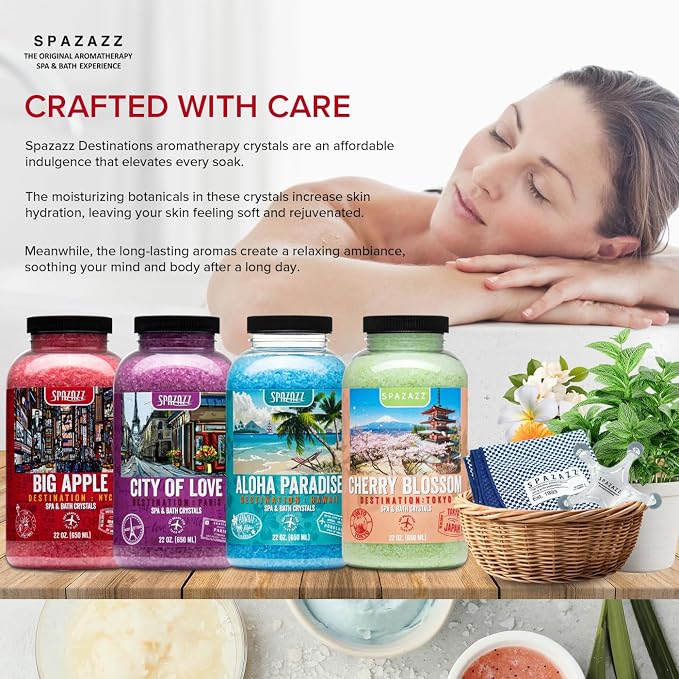 Hot Tub & Spa Aromatherapy Bath Salt Crystal Scents Spazazz Destinations - Image 5