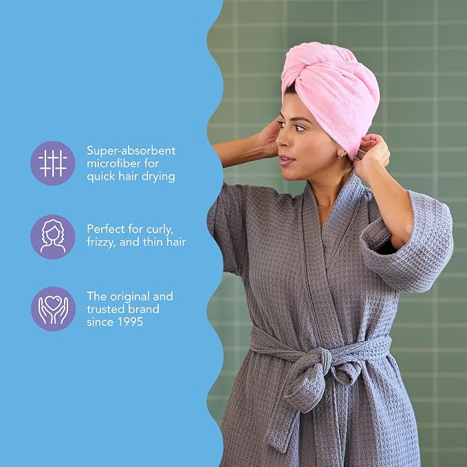 Turbie Twist 2-Pack Microfiber Hair Towel - Image 6