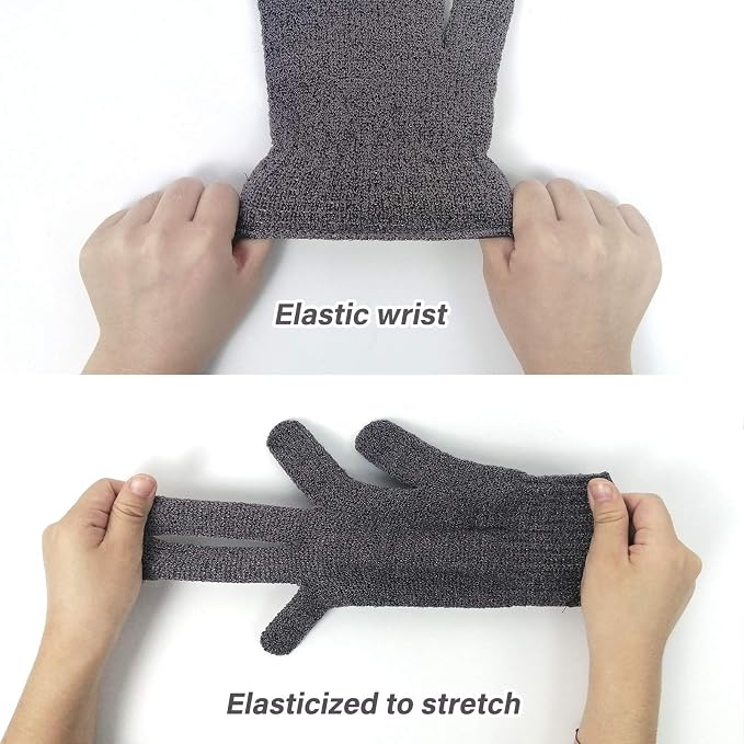 MIG4U Shower Exfoliating Scrub Gloves, Bathing Gloves Body Wash Dead Skin - Image 5