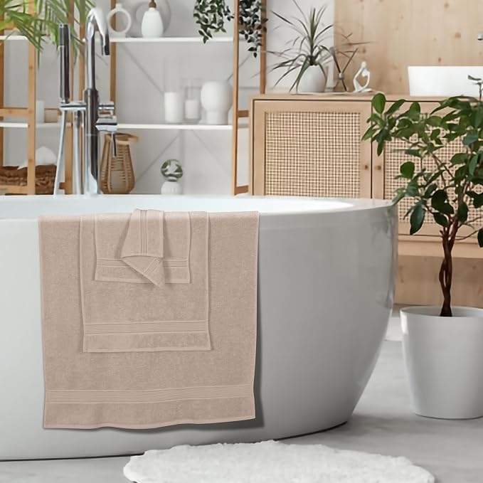 Elvana Home Ultra Soft 6 Pack Cotton Towel Set, Contains 2 Bath Towels 28x55 - Image 5