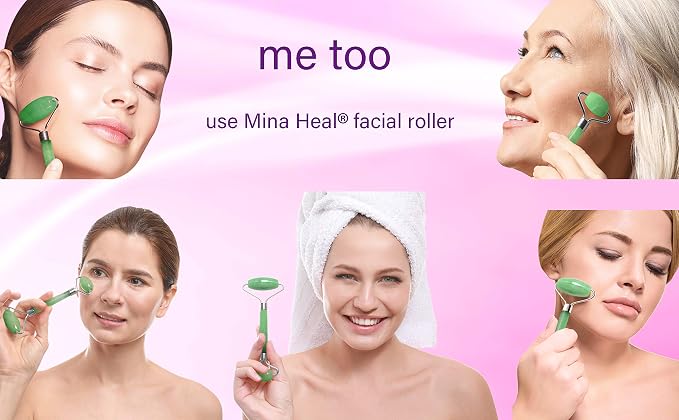 Mina Heal Jade Roller Face Massager - Image 4