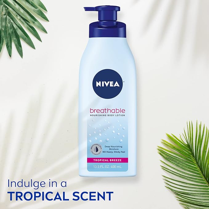 NIVEA Breathable Nourishing Body Lotion Tropical Breeze, Body Lotion - Image 7