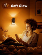 Amber Night Lights Plug into Wall, Dimmable Night Light Plug in, Modern Night - Image 4