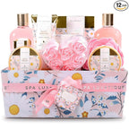 Spa Gift Baskets for Women, Spa Luxetique Bath Gift Set, Bath Salt, Essential by spaluxetique