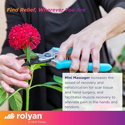 Rolyan Mini Massager with Battery, Handheld Compact Massager with - Image 7