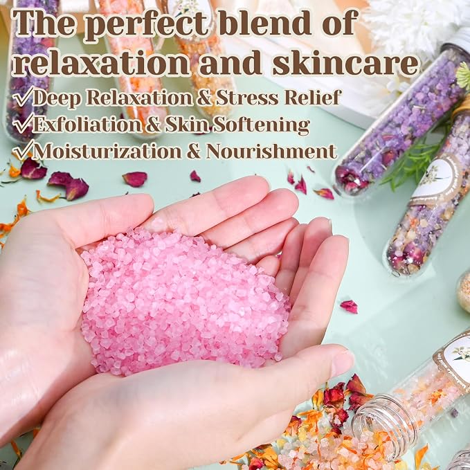 JUYRLE Bath Salts Making Kit- 31PCS DIY Bath Salts Making Kit, Make Your Own - Image 6