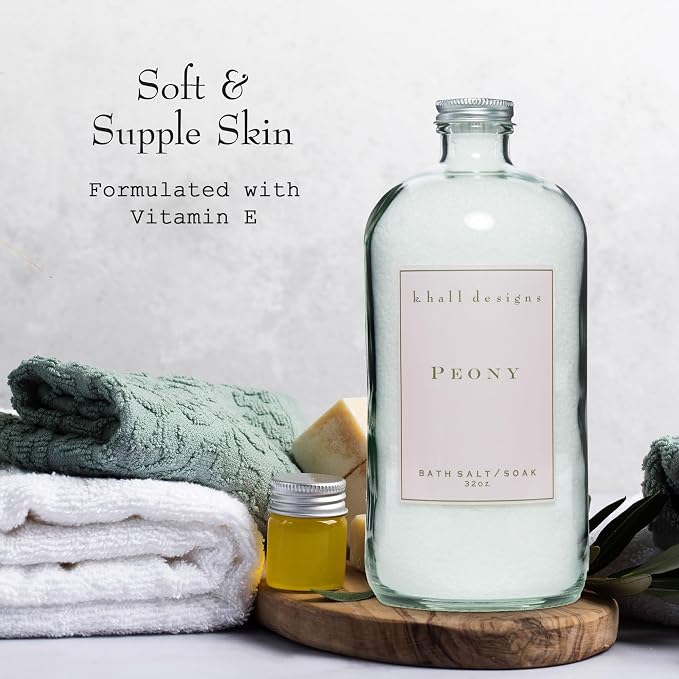 K. Hall Designs Peony Bath Salt Soak - Image 3