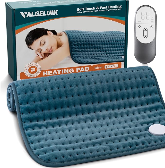 17x33 Heating Pad for Pain Relief | Ultra-Soft Microplush Fabric | 6 Adjustable - Image 9