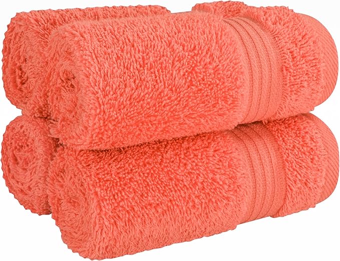 Cotton Paradise 100% Cotton Turkish Washcloth Set by UNITEDHOMETEXTILE