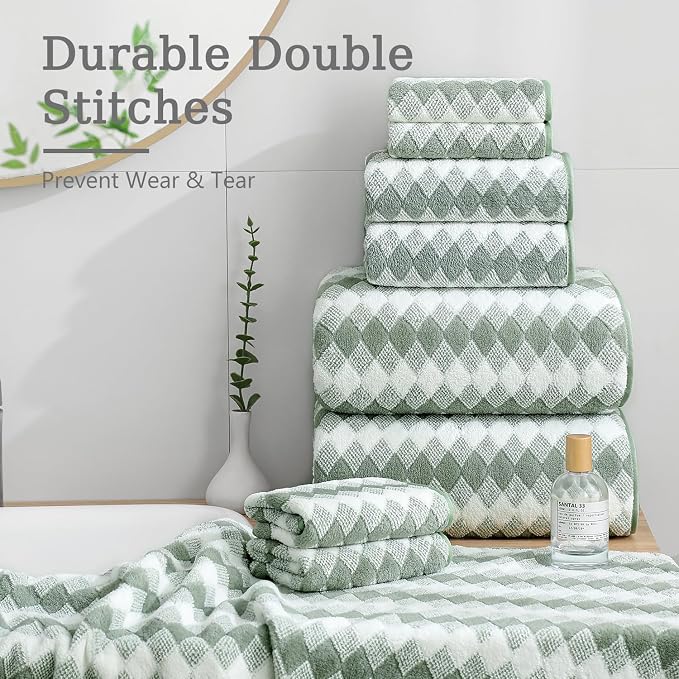 4 Piece Bath Towel Set Oversized Bath Sheet 35"x70" Bathroom Towel Extra Large - Image 6