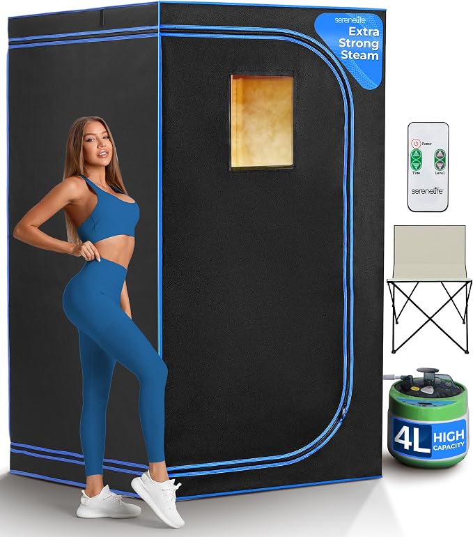 SereneLife Portable Sauna Box for Home, Steam Tent by SereneLife